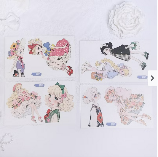 [DOA SHOP] Retro Girl Sticker