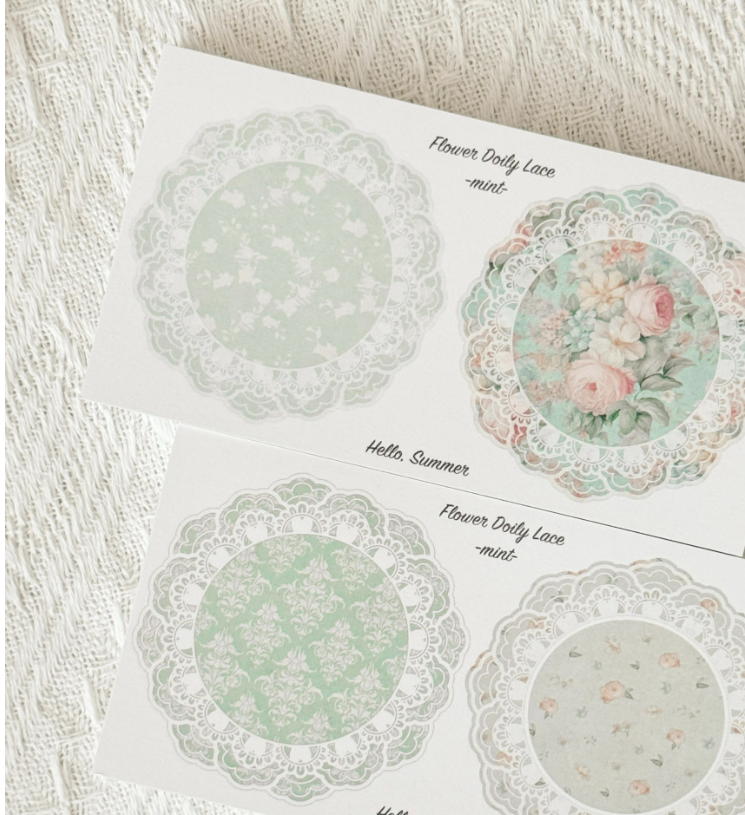 [Hello, Summer] Flower Doily Memo