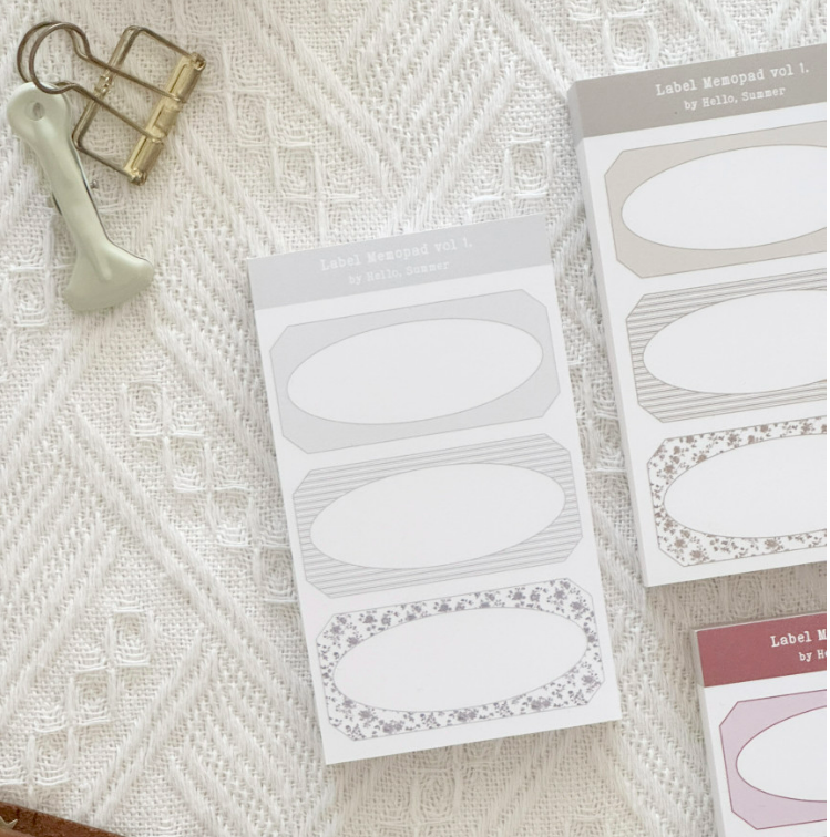 [Hello, Summer] Simple Label Memo vol.1