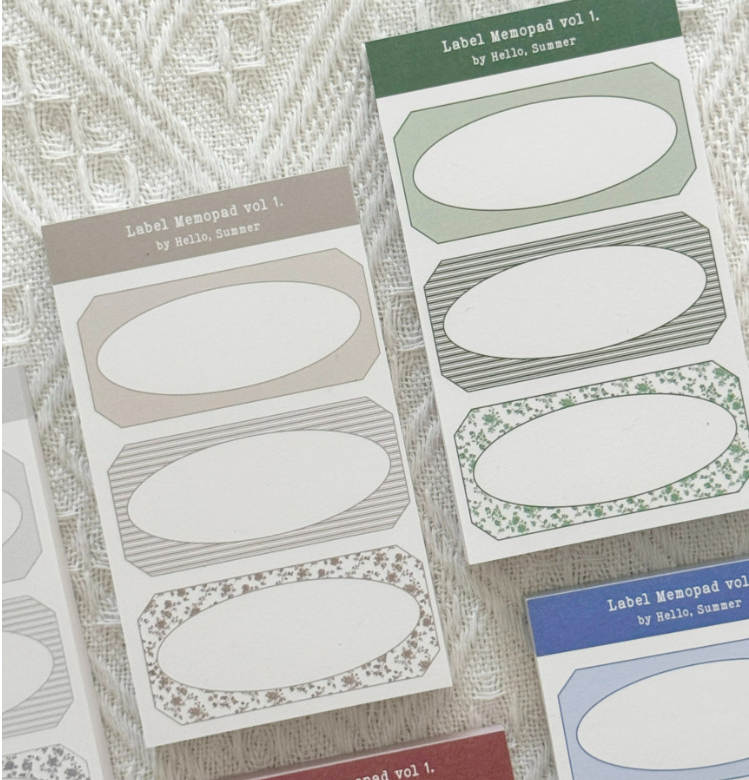 [Hello, Summer] Simple Label Memo vol.1