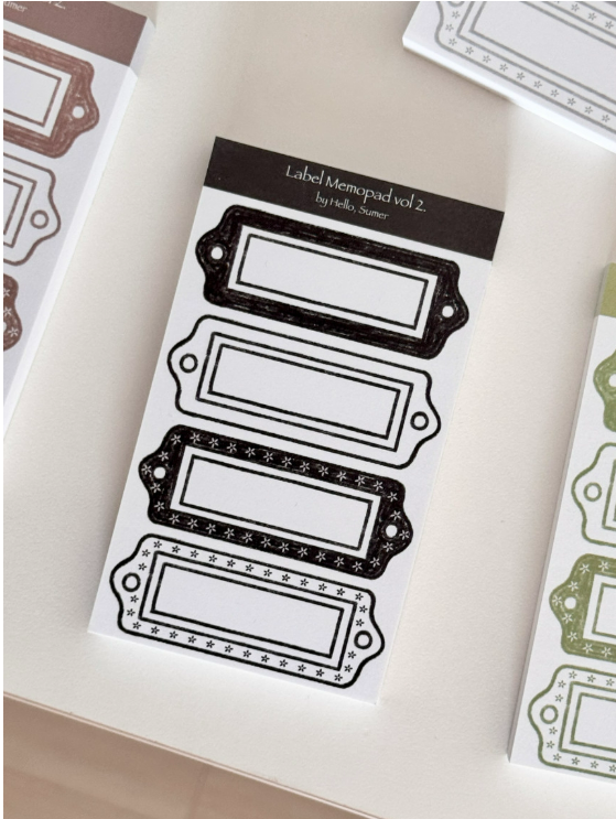 [Hello, Summer] Simple Label Memo vol.2