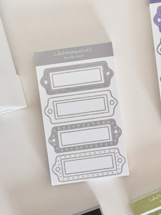 [Hello, Summer] Simple Label Memo vol.2