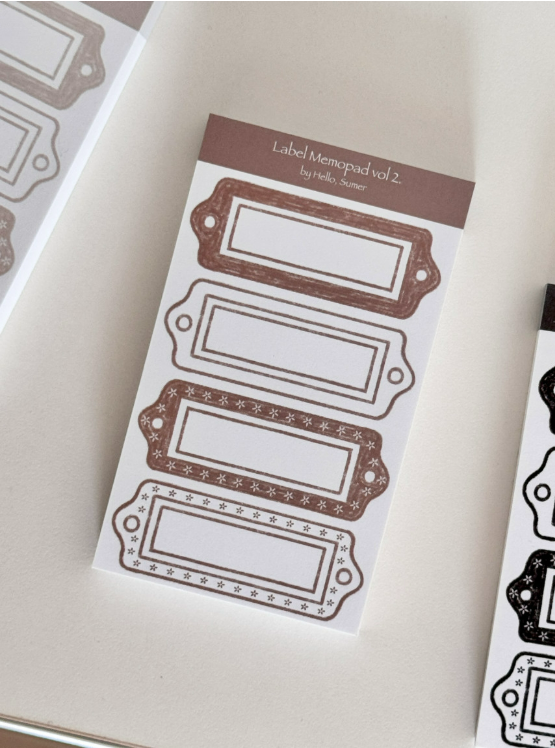 [Hello, Summer] Simple Label Memo vol.2