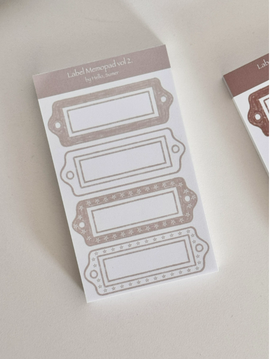 [Hello, Summer] Simple Label Memo vol.2