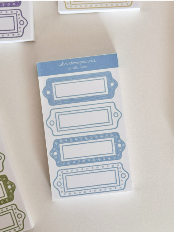 [Hello, Summer] Simple Label Memo vol.2