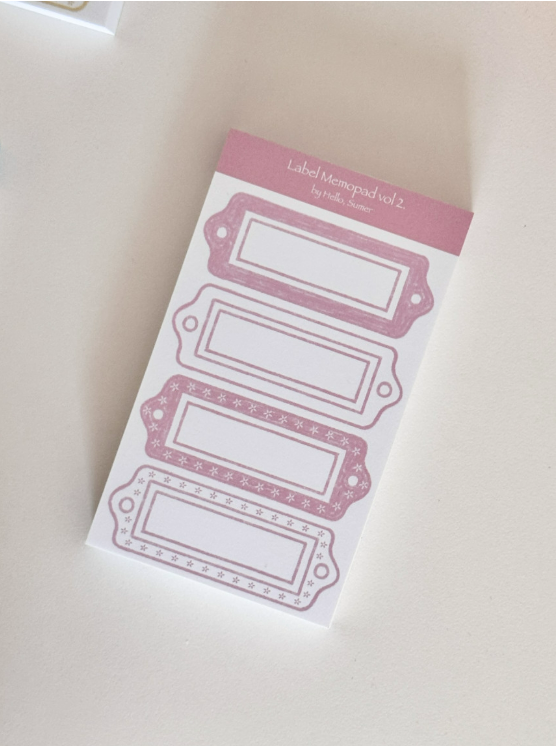 [Hello, Summer] Simple Label Memo vol.2