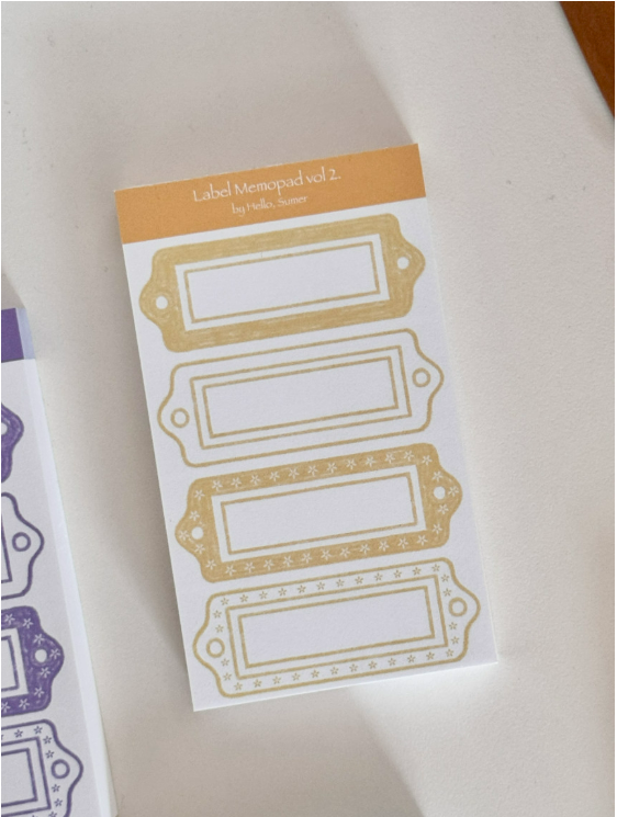 [Hello, Summer] Simple Label Memo vol.2