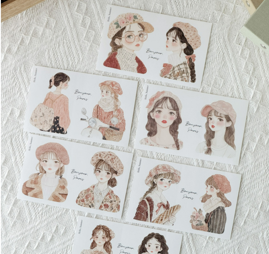 [Hello, Summer] Paris Girls Sticker