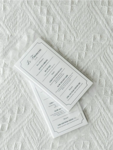 [Hello, Summer] Paris Cafe Menu Memo