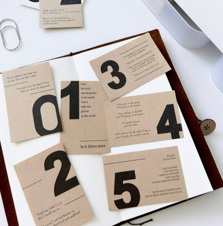[Hello, Summer] Number With Love Memo