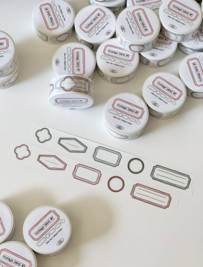 [Hello, Summer] Vintage Lavel Vol.1 Washi  Masking Tape