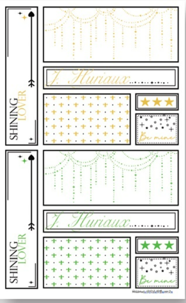 [DOA SHOP] Shining Label Paper