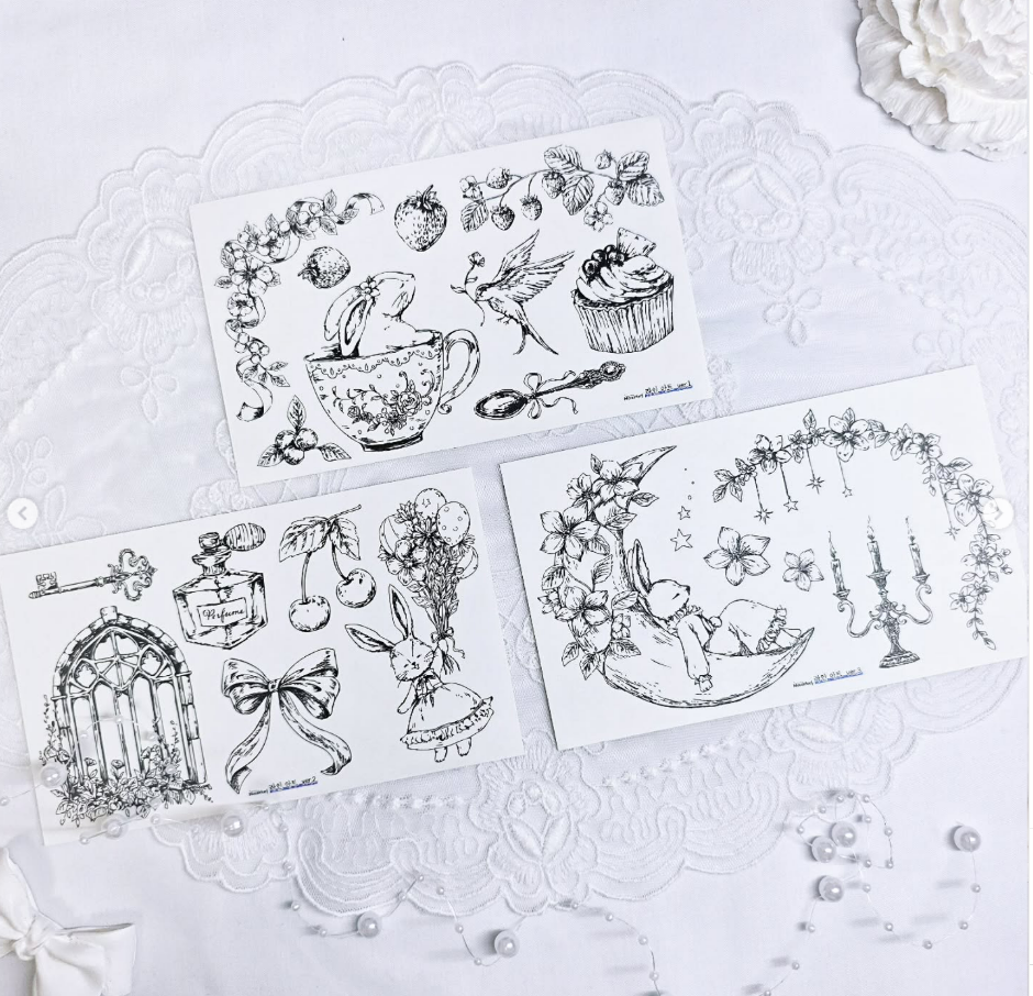[DOA SHOP] Line Art Sticker