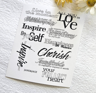 [Jane&Jace] Lettering Sticker PET
