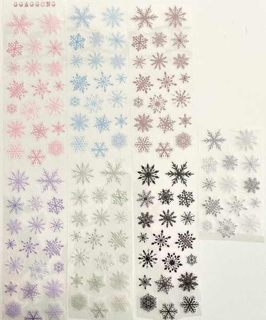 [GGAGGONG] Snow Flake PET Tape