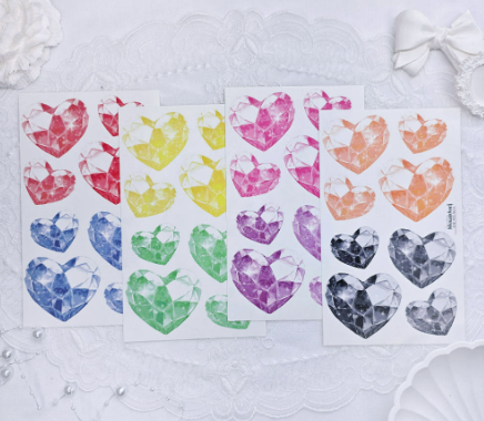[DOA SHOP] Jewel Heart Sticker
