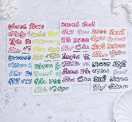 [DOA SHOP] Line Lettering Sticker