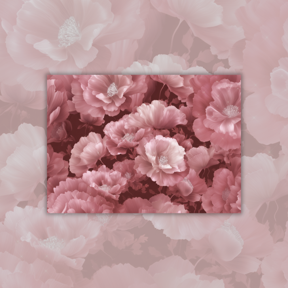 Big Flower Tracing Paper Pink