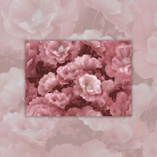 Big Flower Tracing Paper Pink