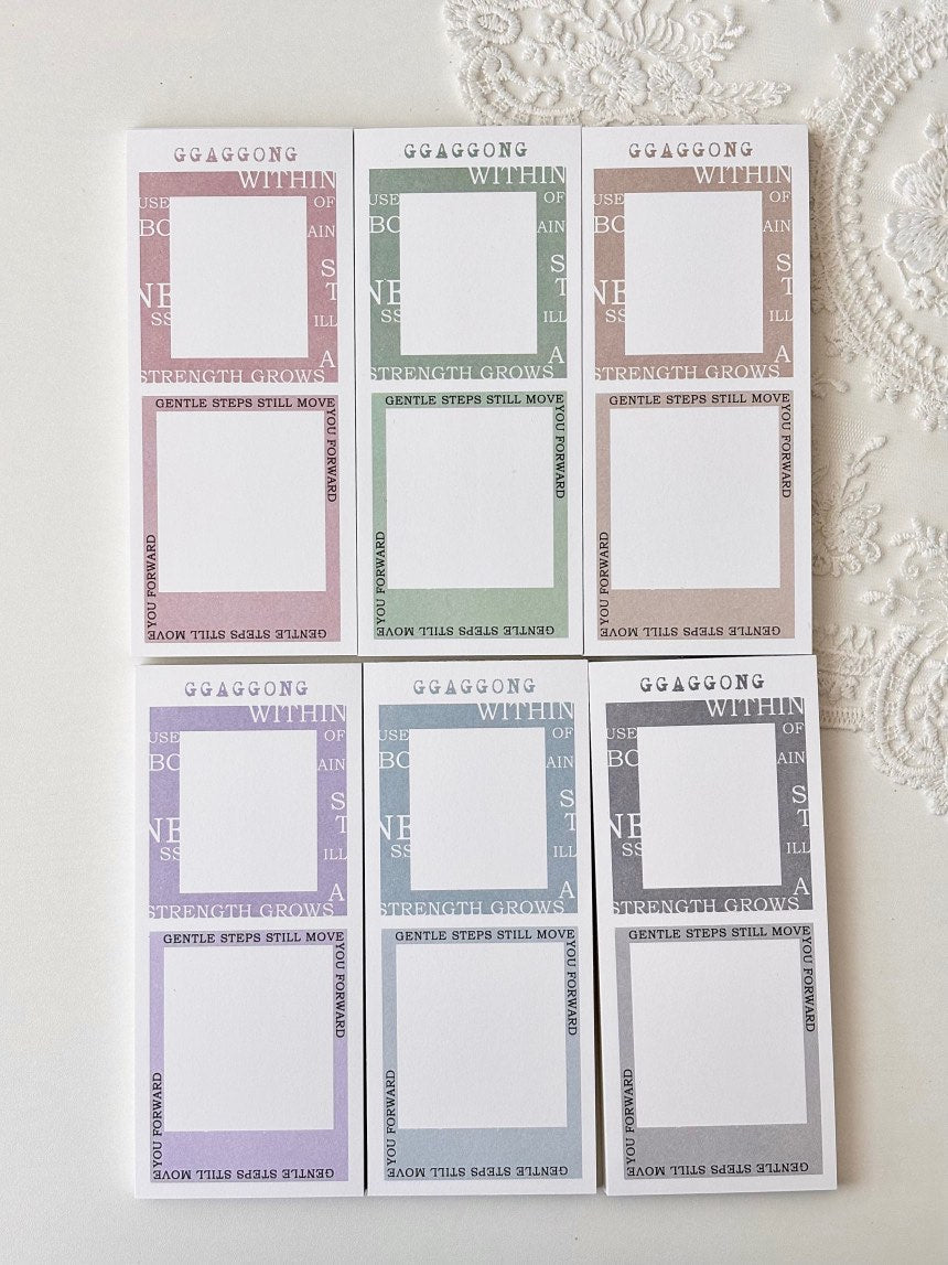 [GGAGGONG] Typo Frame Memo