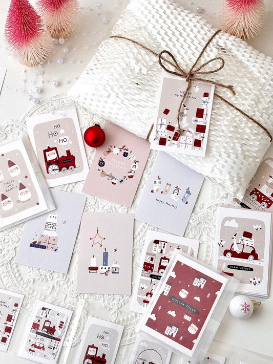[GGAGGONG] Christmas Post Card Mini Tag