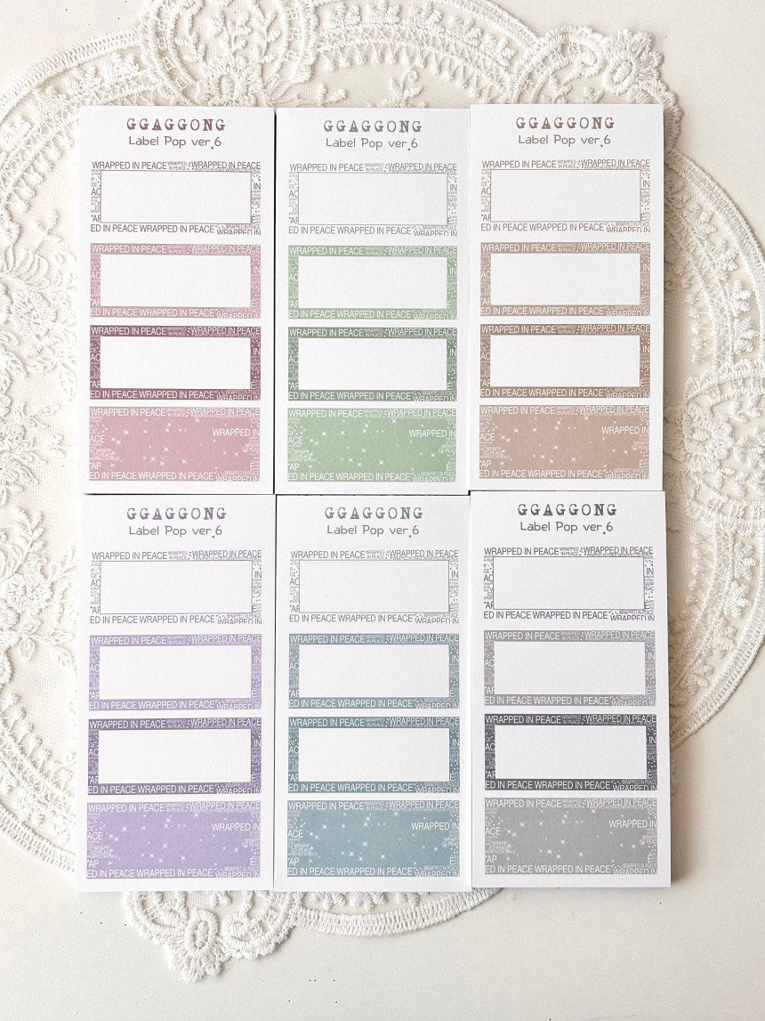 [GGAGGONG] Label Pop Ver.6