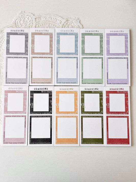 [GGAGGONG] Typo Frame Memo
