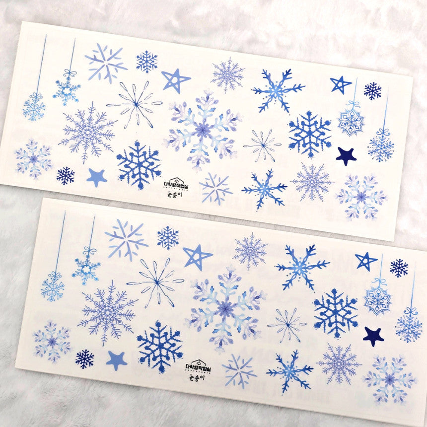 [Syuuume] SnowFlakes PET Sticker