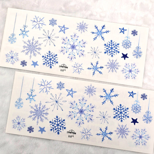 [Syuuume] SnowFlakes PET Sticker