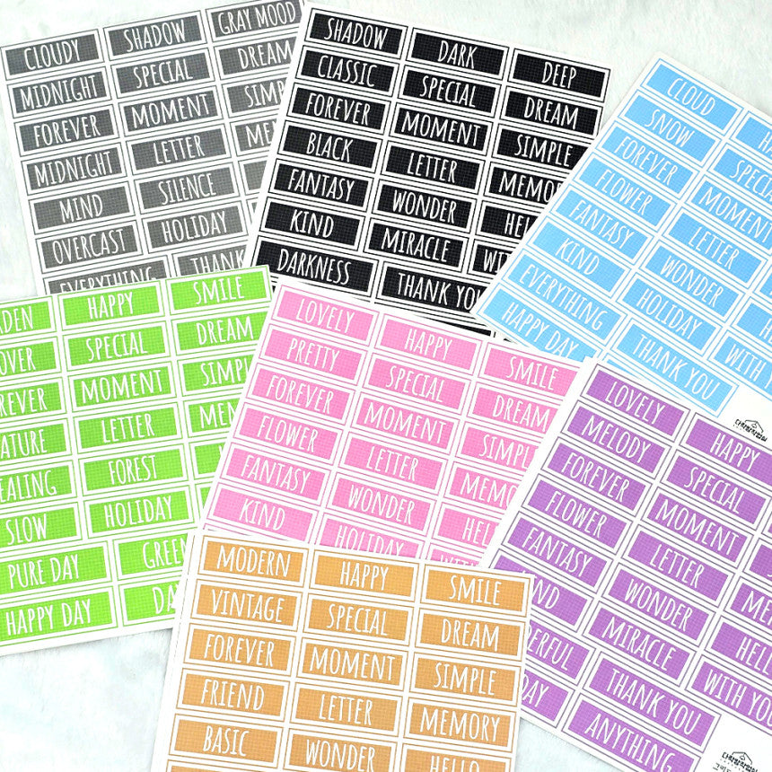 [Syuuume] Grid Letter Bar Memo 180g