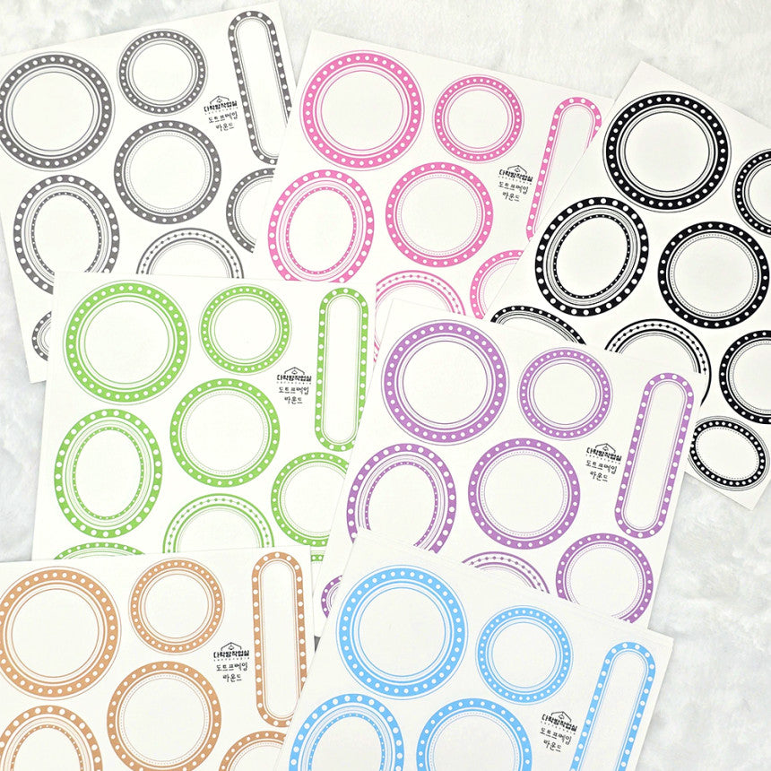 [Syuuume] Dots Frame Round Memo 180g
