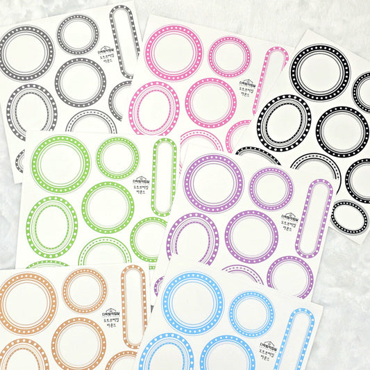 [Syuuume] Dots Frame Round Memo 180g