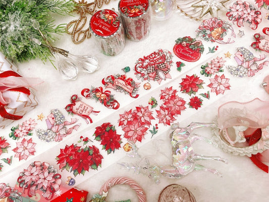 [HWARA] PET Christmas Leaf And Ribbon