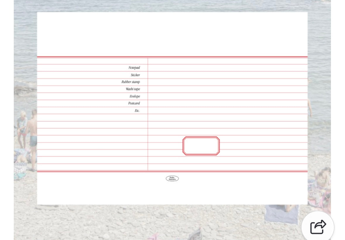 [Maison de Summer] Note Paper