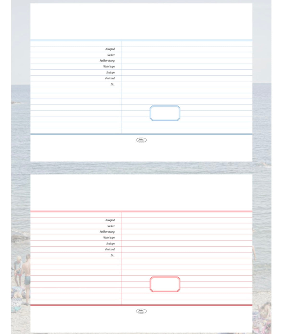 [Maison de Summer] Note Paper