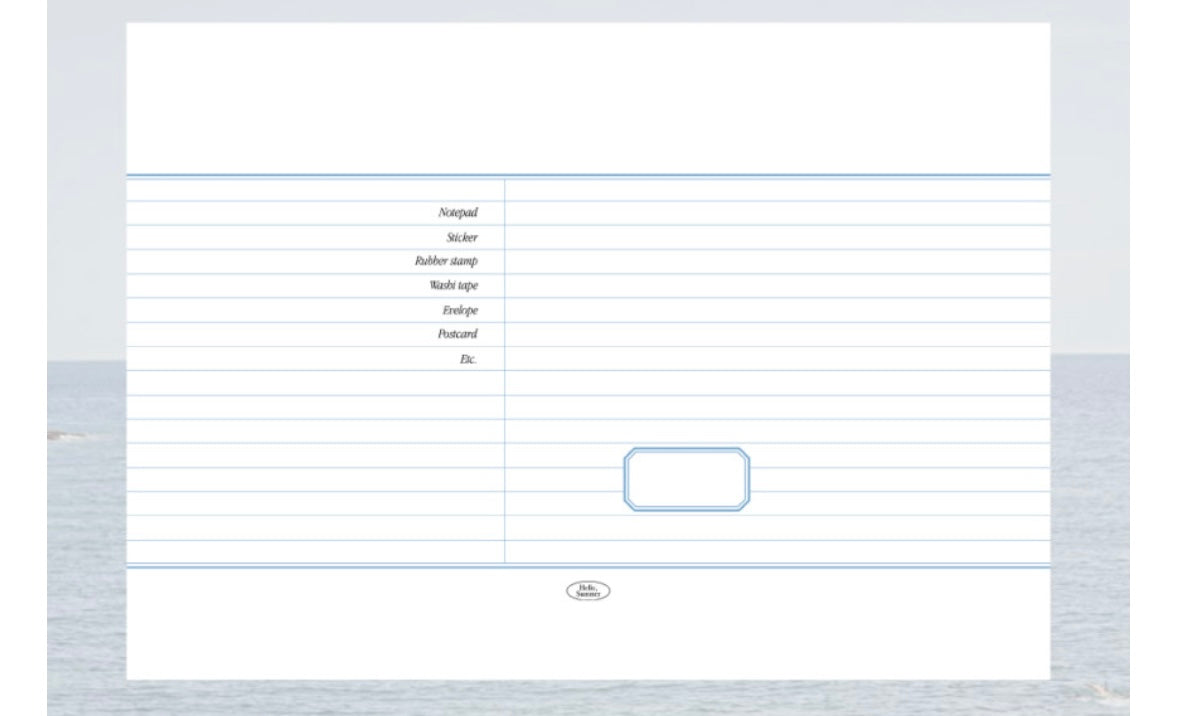 [Maison de Summer] Note Paper
