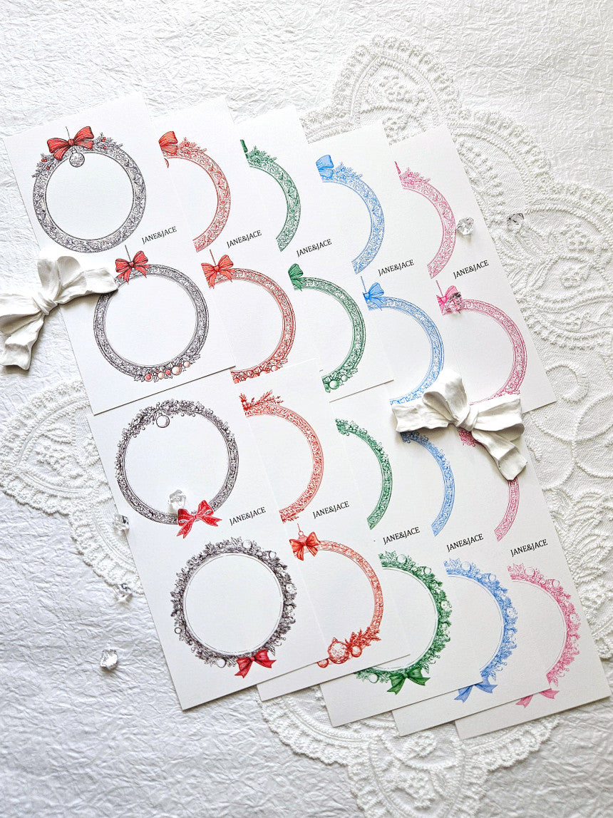 [Jane&Jace] Christmas Wreath Frame Paper