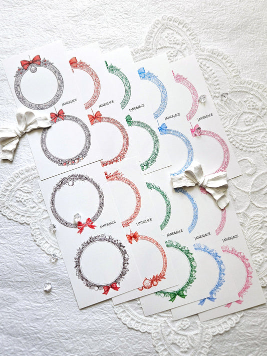 [Jane&Jace] Christmas Wreath Frame Paper