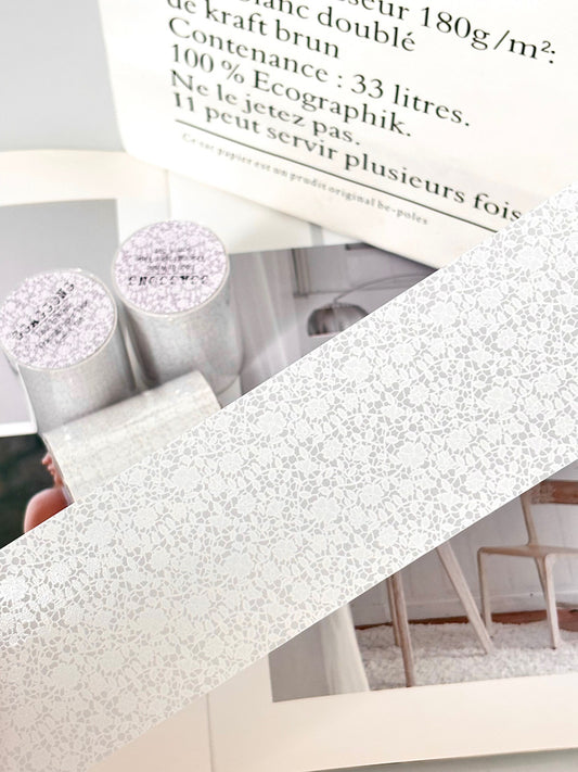 [GGAGGONG] Lace in White Tracing Paper PET Tape