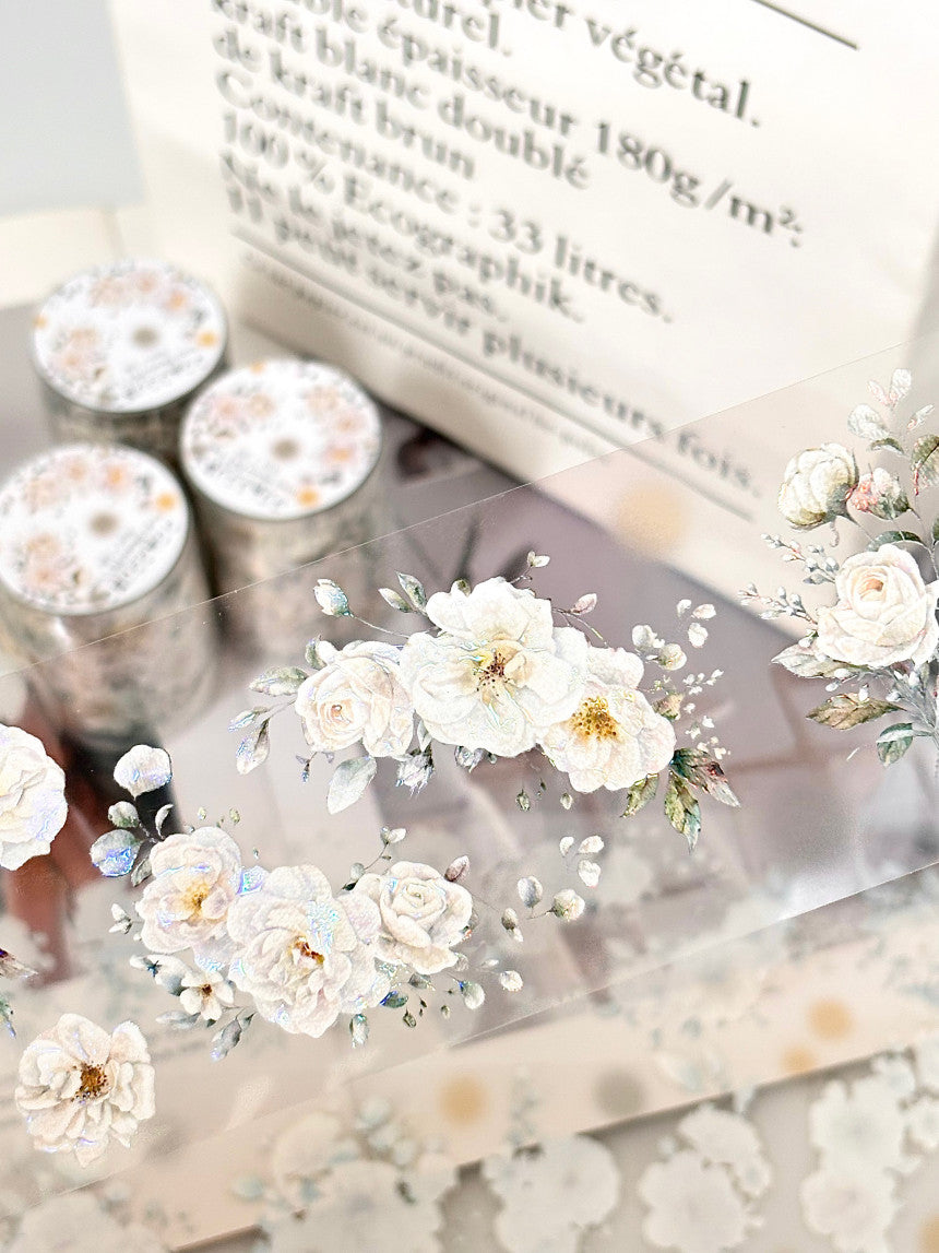 [GGAGGONG] Ivory Bloom PET Tape