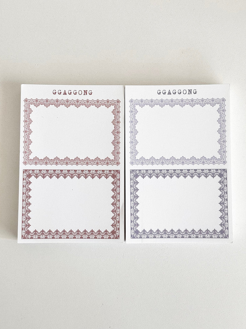 [GGAGGONG] Bell Epoque Memo