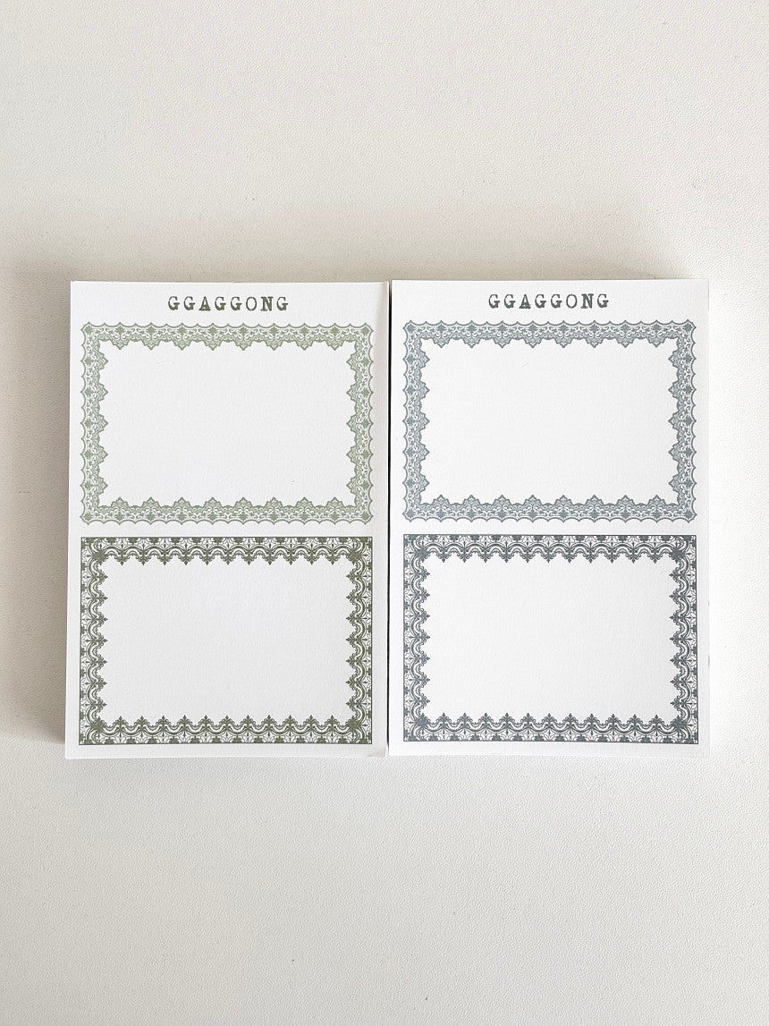 [GGAGGONG] Bell Epoque Memo