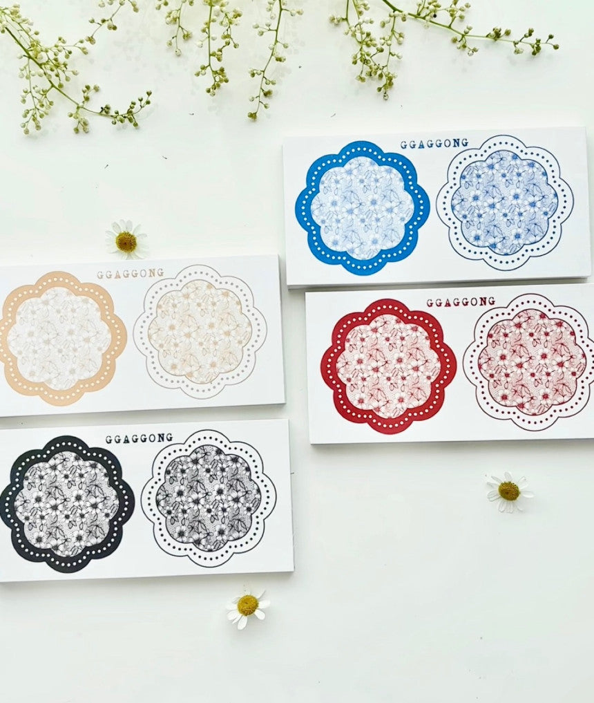 [GGAGGONG] Flower Frame Memo