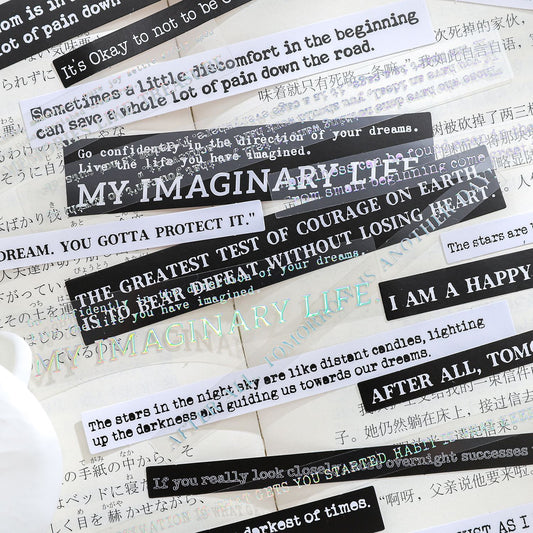 Lettering Sticker