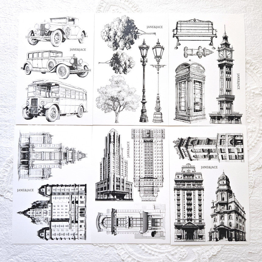 [Jane&Jace] Mono City Object Paper