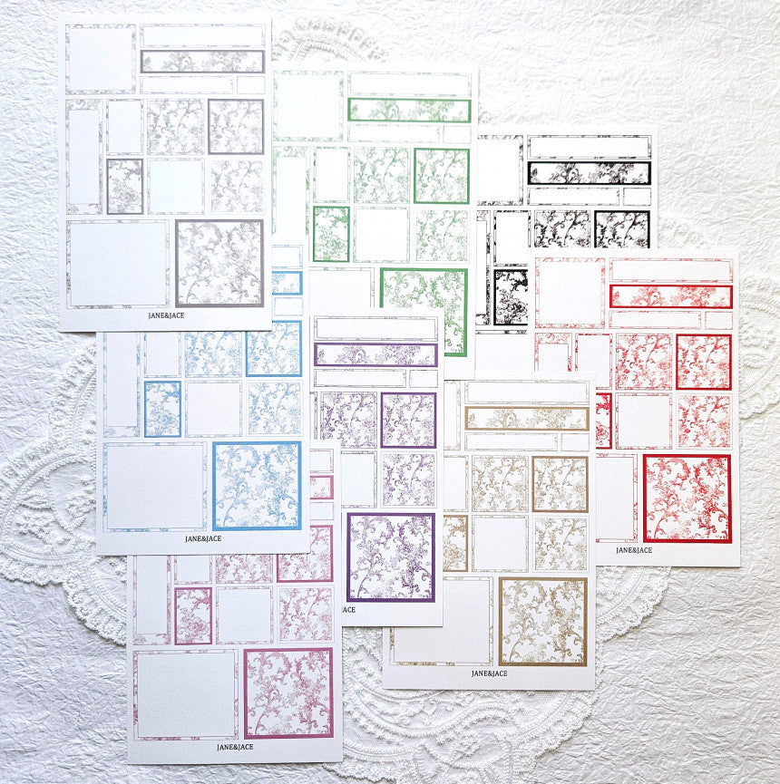 [Jane&Jace] Antique Square Label Paper