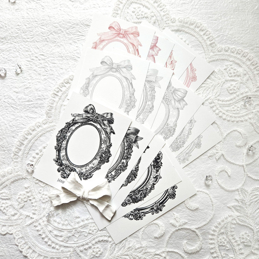 [Jane&Jace] Antique Flower Frame Paper