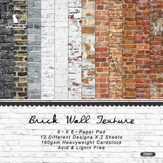 正方形デザインペーパー Brick Woll Texture Ver.
