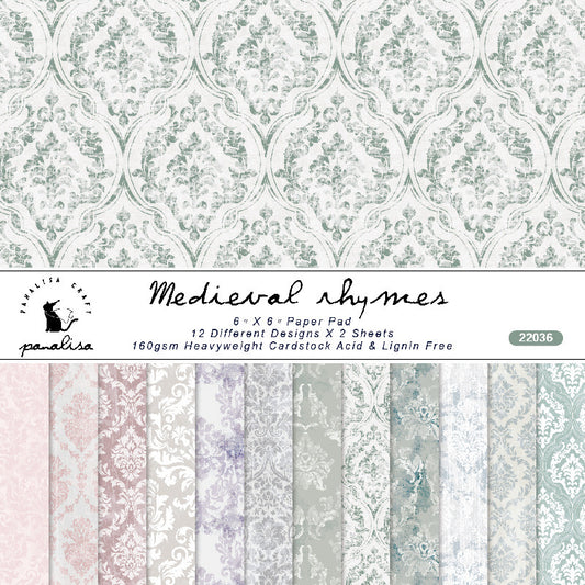 正方形デザインペーパー Vintage Damask Ver.