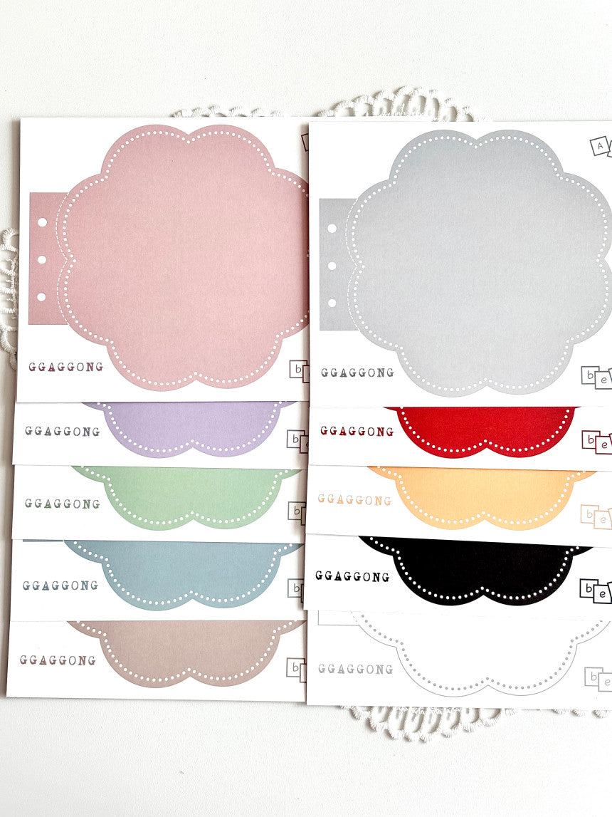 [GGAGGONG] Flower Note DIY Set